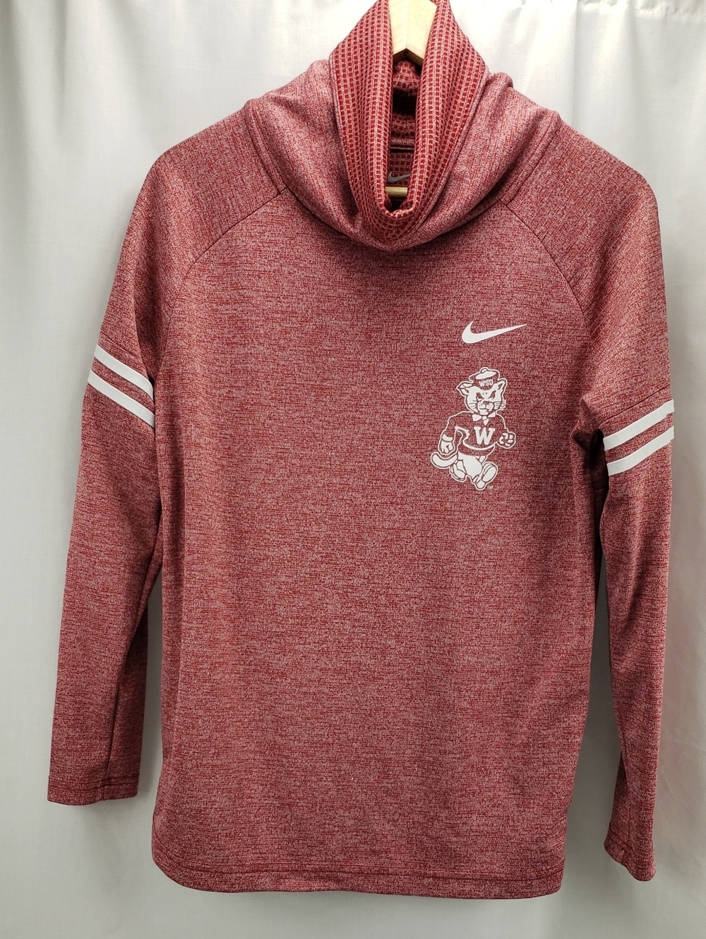 Nike Washington State University WSU Cougars Funnel Neck Top Shirt Small